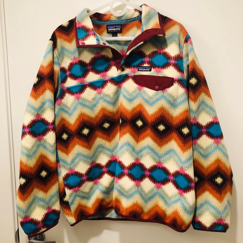 PATAGONIA synchilla patterned sweatshirt